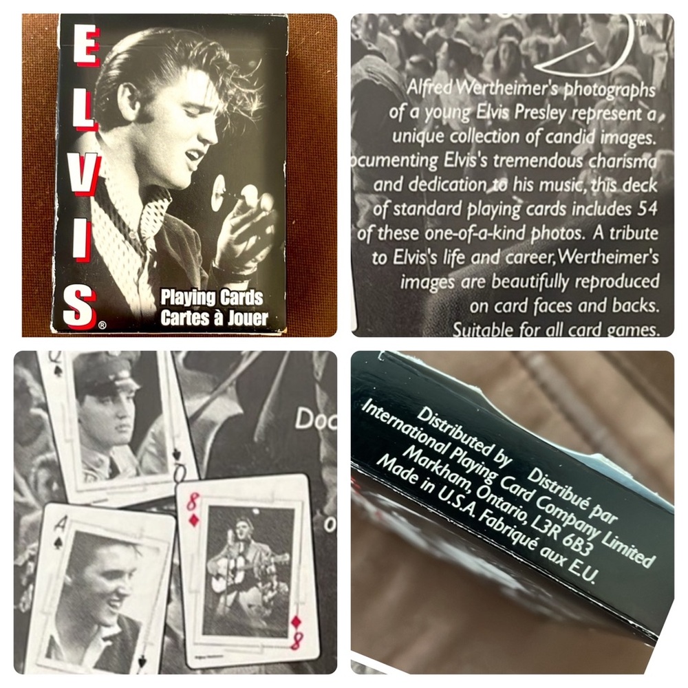 Vintage Bicycle Elvis Presley Playing Cards Alfred Wertheimer Photos Rare